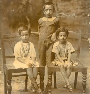 Balakrishna Menon with his sisters