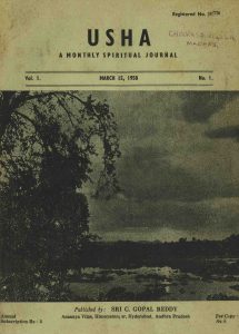 Launch of the Monthly Magazine – Usha